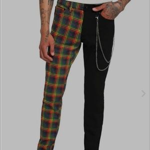 Rainbow Split leg Jeans